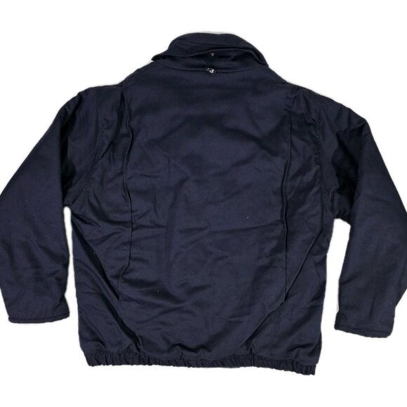 Big Bill FR Indura Ultra Soft Full Zip Doubler Bomber Jacket Navy Blue Men L NWT - Picture 8 of 9